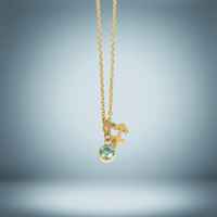 Sagittarius Constellation Birthstone Pendant Necklace