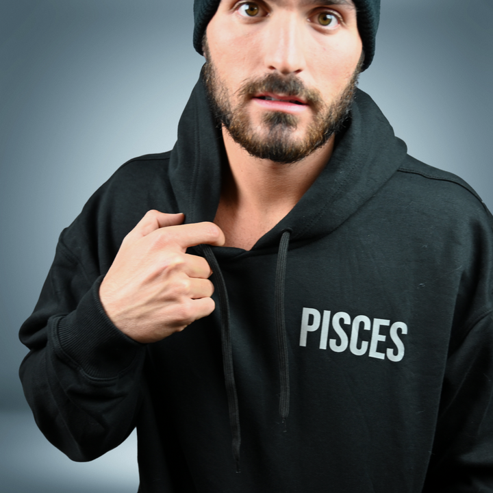 Pisces Reflective Oversized Zodiac Hoodie