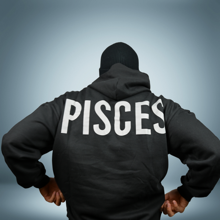 Pisces Reflective Oversized Zodiac Hoodie