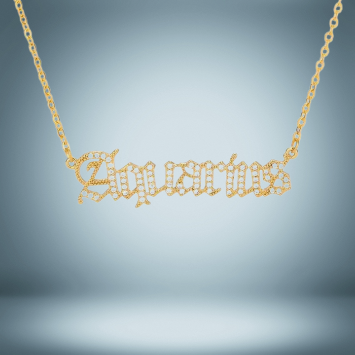 Diamond-Encrusted Zodiac Constellation Necklace