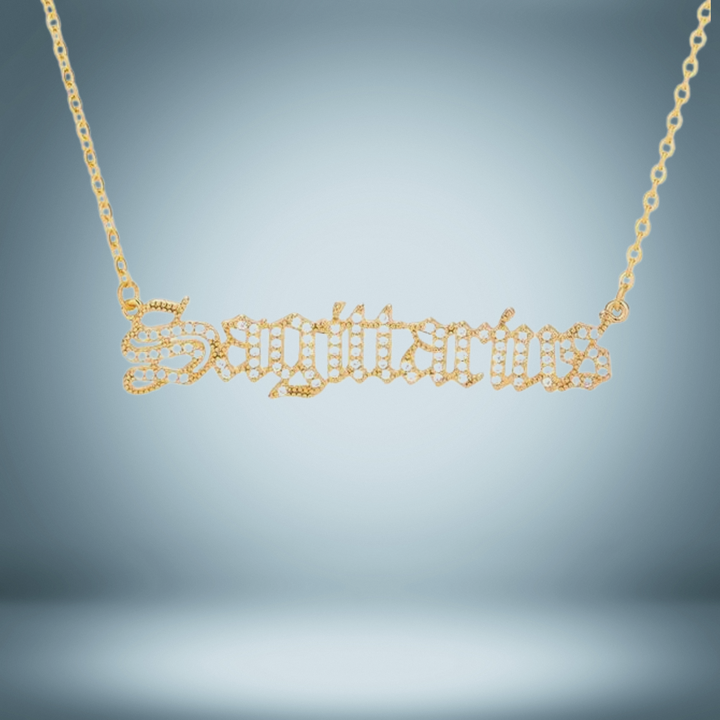 Diamond-Encrusted Zodiac Constellation Necklace