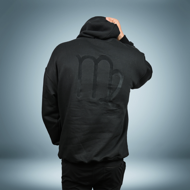 Virgo Embroidery Oversized Zodiac Hoodie