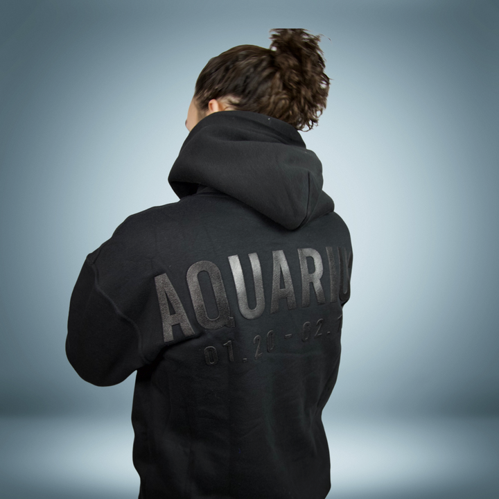 Aquarius 3D Silicone Oversized Zodiac Hoodie