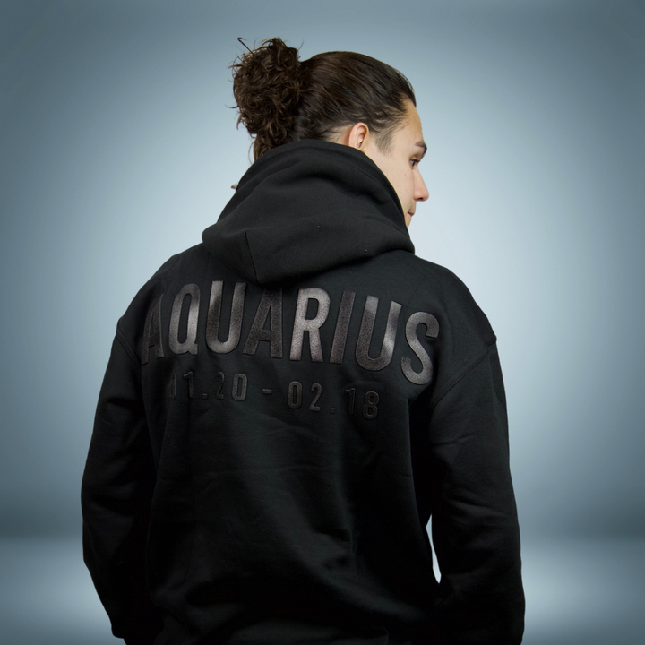 Aquarius 3D Silicone Oversized Zodiac Hoodie