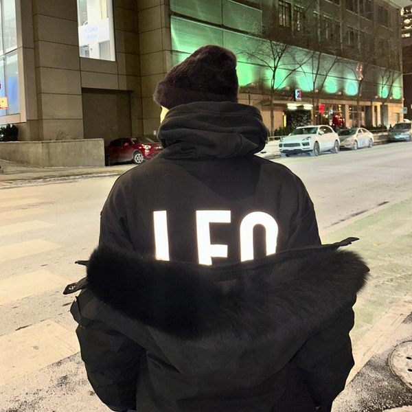 Reflective Oversized Zodiac Hoodie