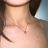 Constellation Birthstone Pendant Necklace